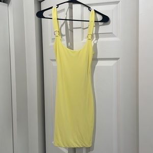 PrettyLittleThing yellow mini dress